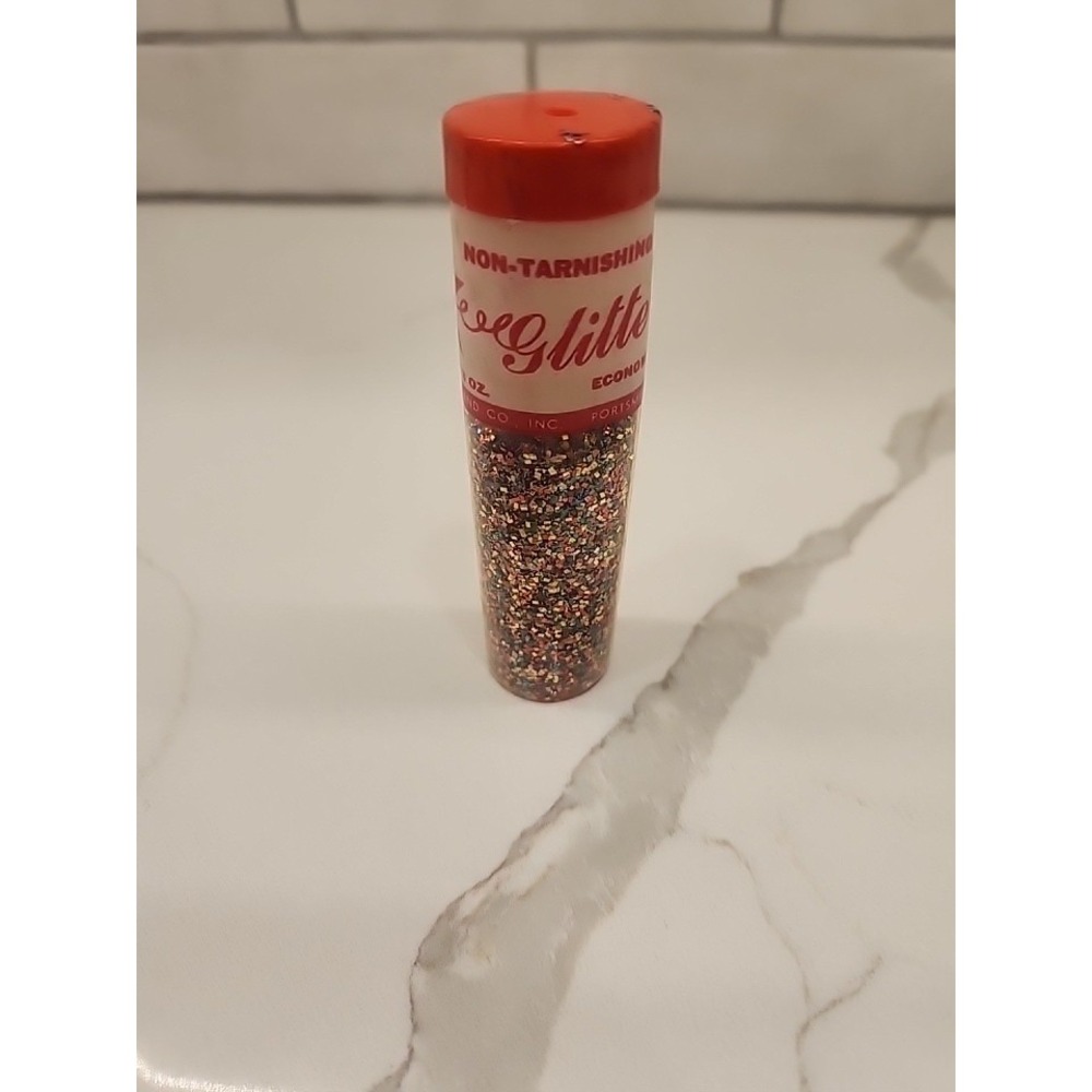 VTG Star Brand Non-Tarnishing Aluminum Glitter Multi Colored Craft‎ Collector